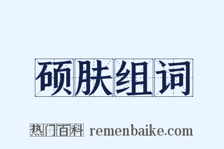 硕肤组词是什么意思的图片